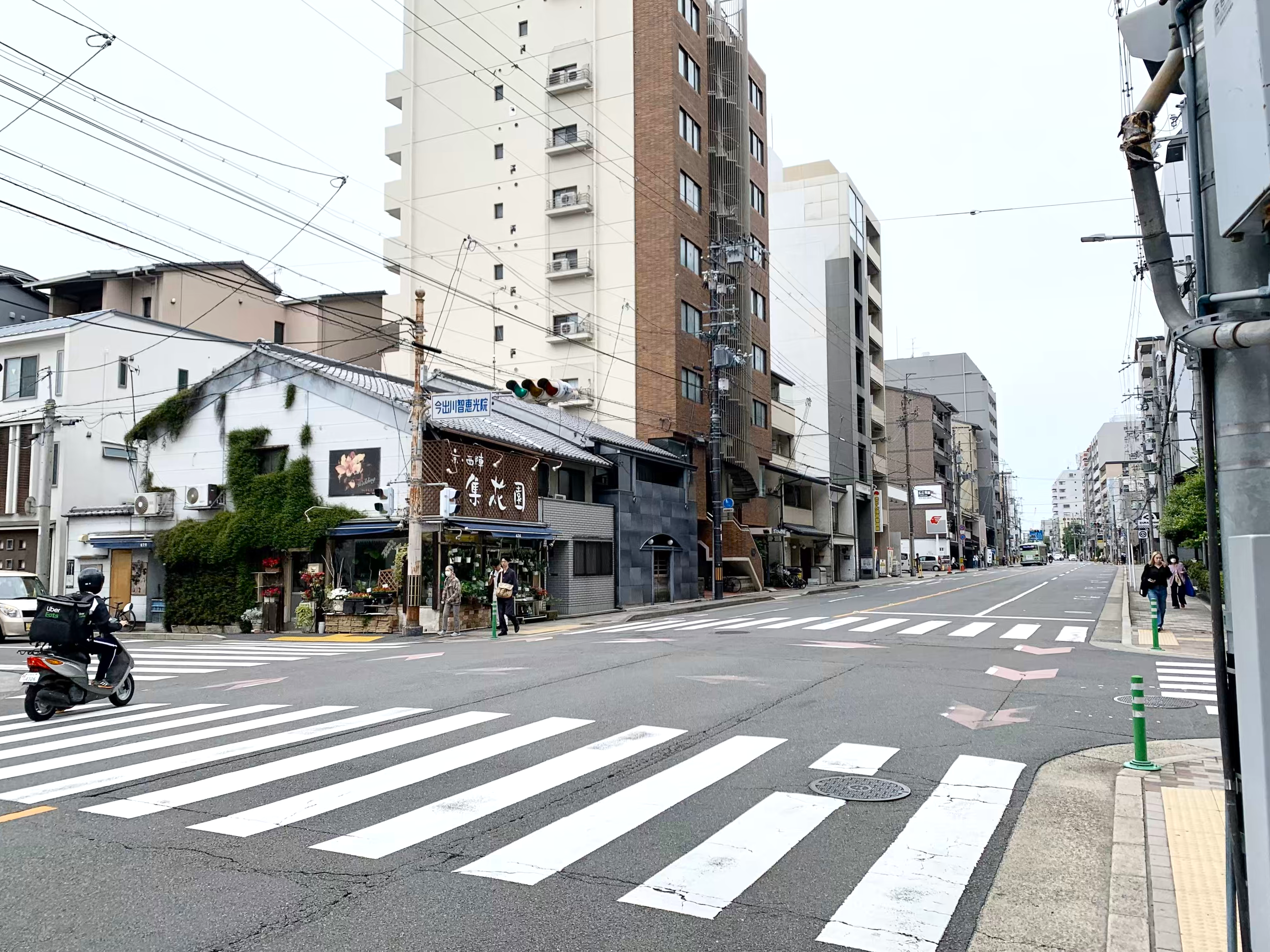 ▲今回のスタート地点「今出川智恵光院」の交差点